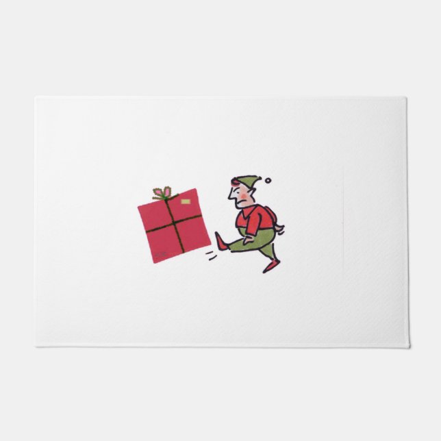 怒小妖精や小人 ドアマット (正面)