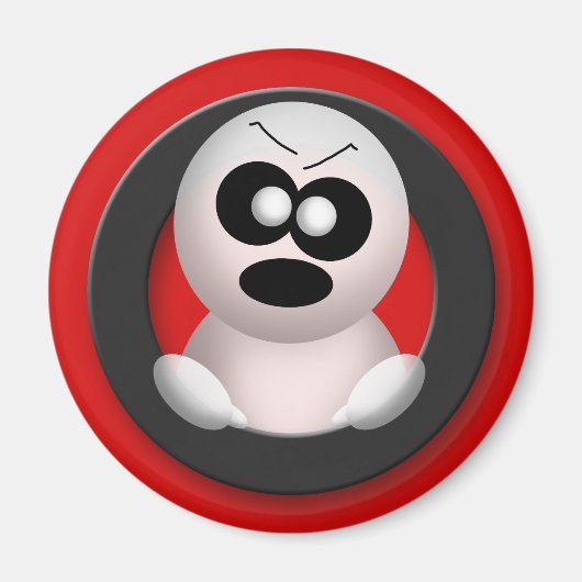 怒幽霊 – ハロウィーン磁石 マグネット (正面)