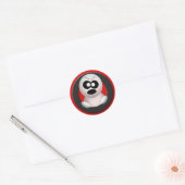 怒幽霊- Halloween Stickers ラウンドシール (封筒)
