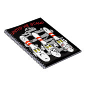 怒引用文付きボーリングピおもしろいン ノートブック (右側)