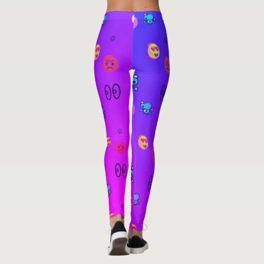 怒恐竜絵文字 レギンス (裏面)