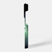 怒攻撃準備ができているグリーンタイガー iPhoneケース (左側面)