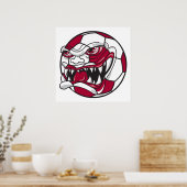 怒極球グラフィック ポスター (キッチン)