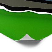 怒漫画モンスタークローズアップイラストレーション ポスター (角)