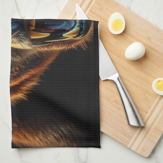 怒熊 キッチンタオル (四つ折り)