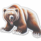 怒熊 シール (正面)