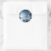 怒狼と月 ラウンドシール (バッグ)