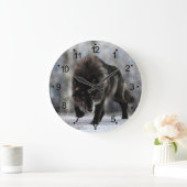 怒狼 ラージ壁時計 (ホーム)