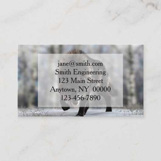 怒狼 名刺 (正面)