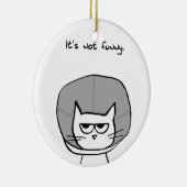 怒猫と恥の円錐 セラミックオーナメント (右)