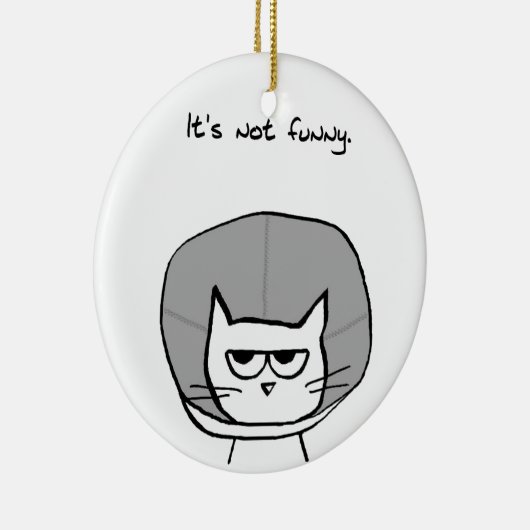 怒猫と恥の円錐 セラミックオーナメント (右)
