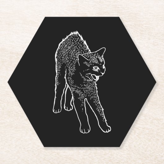 怒猫 ペーパーコースター (正面)