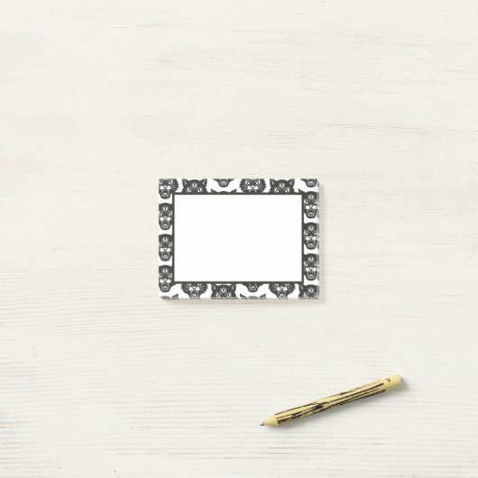 怒猫 ポストイット (デスク上)