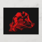 「怒相撲」 – はがき (正面)