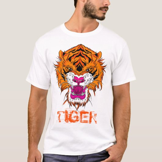 怒虎の頭 Tシャツ (正面)