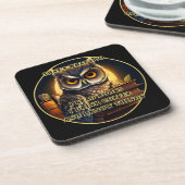 怒読Owl Iの本は、私が知っているコーヒーを飲む コースター (左側)