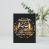 怒読Owl Iの本は、私が知っているコーヒーを飲む ポストカード (スタンド正面)