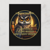 怒読Owl Iの本は、私が知っているコーヒーを飲む ポストカード (正面)