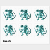 怒貝のマウおもしろいス スクエアシール (シート)