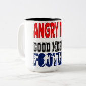 怒走朝サッカー ツートーンマグカップ (正面左)