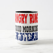 怒走朝サッカー ツートーンマグカップ (中央)