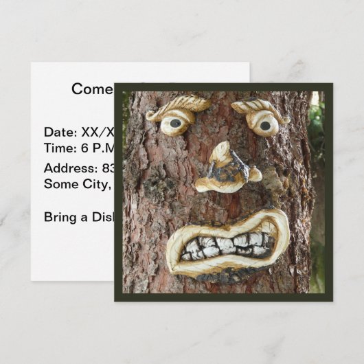 怒顔ツリー 招待状 (正面/裏面)