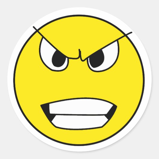 怒顔 ラウンドシール (正面)