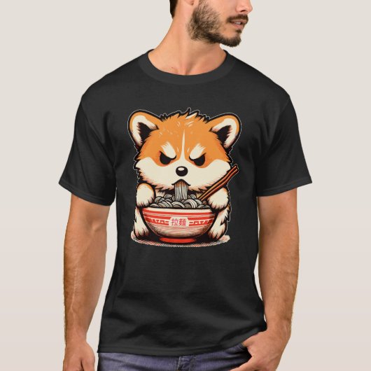 怒食べ麺 Tシャツ (正面)