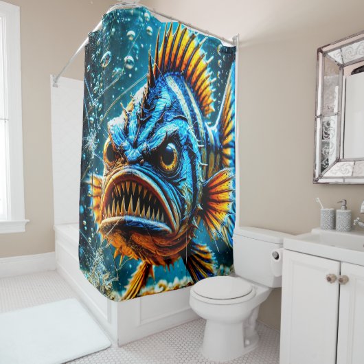 怒魚 シャワーカーテン (インサイチュ)