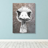 怒鳥 キャンバスプリント (インサイチュ (ウッドフロア))