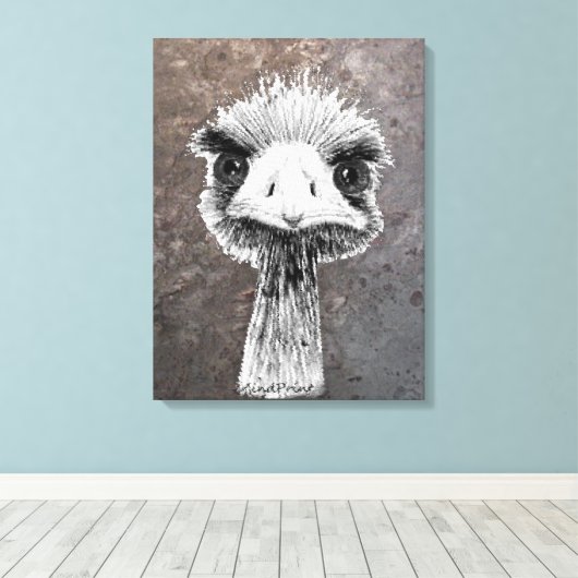 怒鳥 キャンバスプリント (インサイチュ (ウッドフロア))