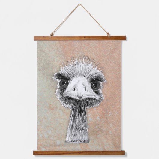 怒鳥 吊り下げ型タペストリー (正面)