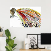 怒鳴りつける ポスター (ホームオフィス)