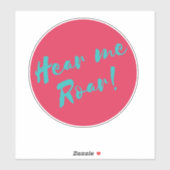 怒鳴るのを聞く シール (シート)