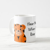 怒鳴る時聞く コーヒーマグカップ (正面左)