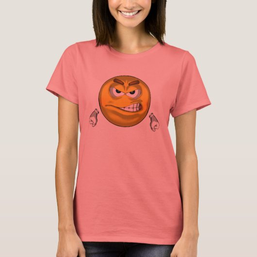 怒 -漫画 Tシャツ (正面)