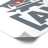 怒Associates Crew – グレー点灯 ポスター (角)