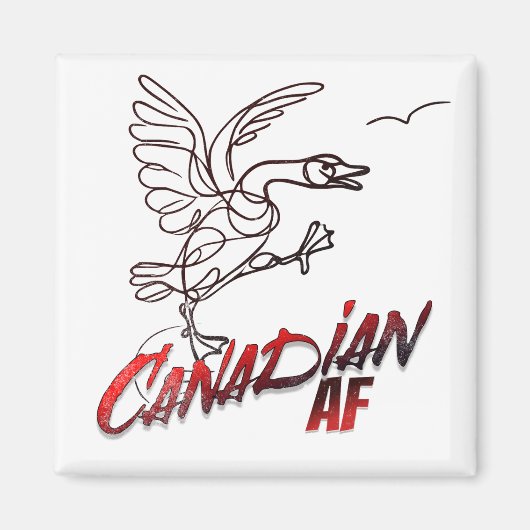 怒Canada Goose Canadian AFシール マグネット (正面)