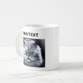 怒Cat – カスタマイズ可能 コーヒーマグカップ (正面左)