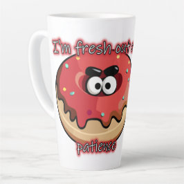 怒Donut：忍耐の新しい カフェラテマグ