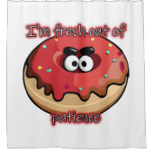 怒Donut：忍耐の新しい シャワーカーテン (正面)