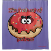 怒Donut：忍耐の新しい シャワーカーテン (正面)