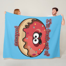 怒Donut：忍耐の新しい フリースブランケット