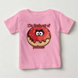 怒Donut：忍耐の新しい ベビーTシャツ