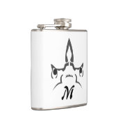 怒Hammerhead Shark Line Art フラスク (右)