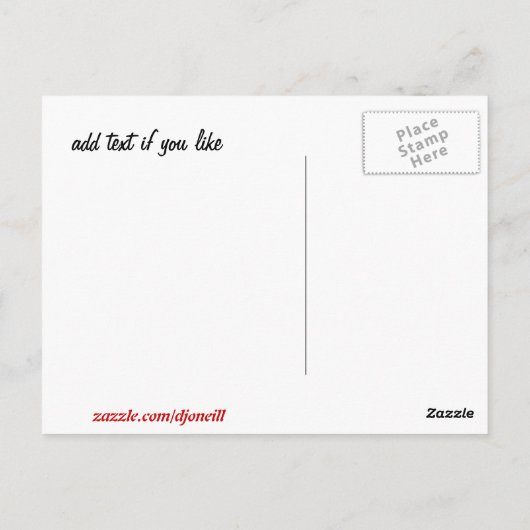 怒Looking Bird with your phrase ポストカード (裏面)