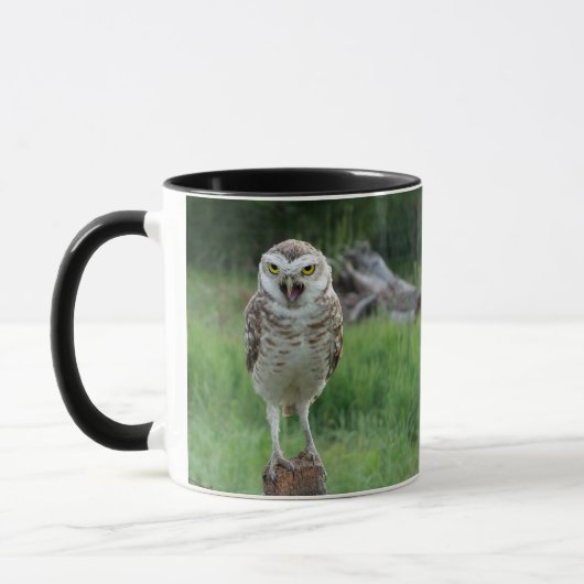 怒Owl No Talking Coffee Mug マグカップ (左)