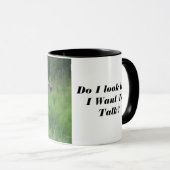 怒Owl No Talking Coffee Mug マグカップ (正面右)