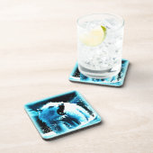 "怒Polar Bear"キュイ絵画ー。買今 コースター (右側)