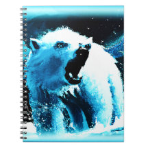 "怒Polar Bear"キュイ絵画ー。買今